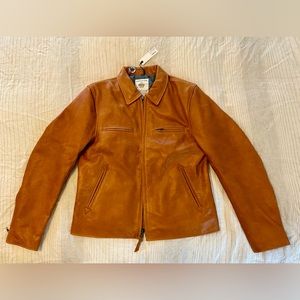 Taylor Stitch Leather Moto Jacket XL - NWT!